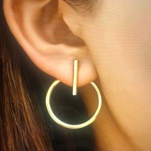 Geometric earring double